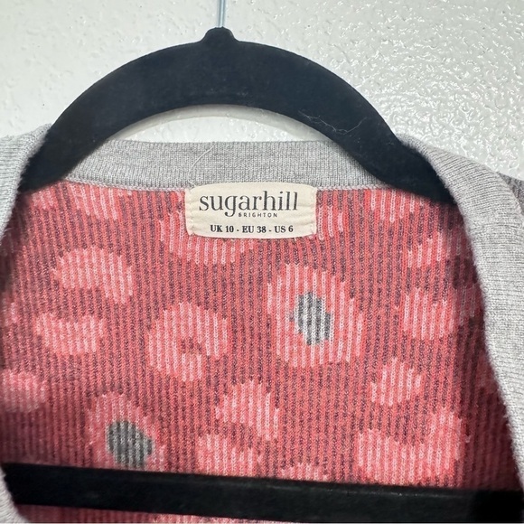 ModCloth Sugarhill Brighton Leopard Print Open Cardigan Sweater Size 6 - Picture 4 of 6